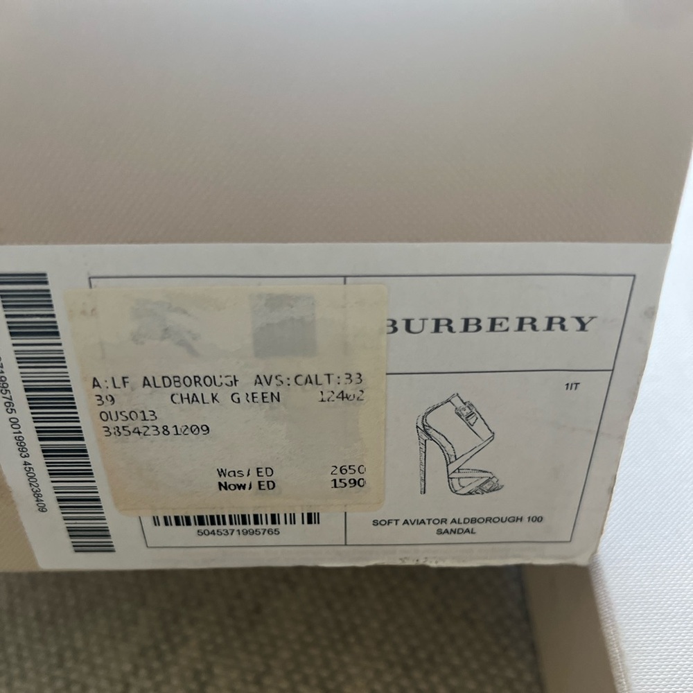 White heels by Burberry